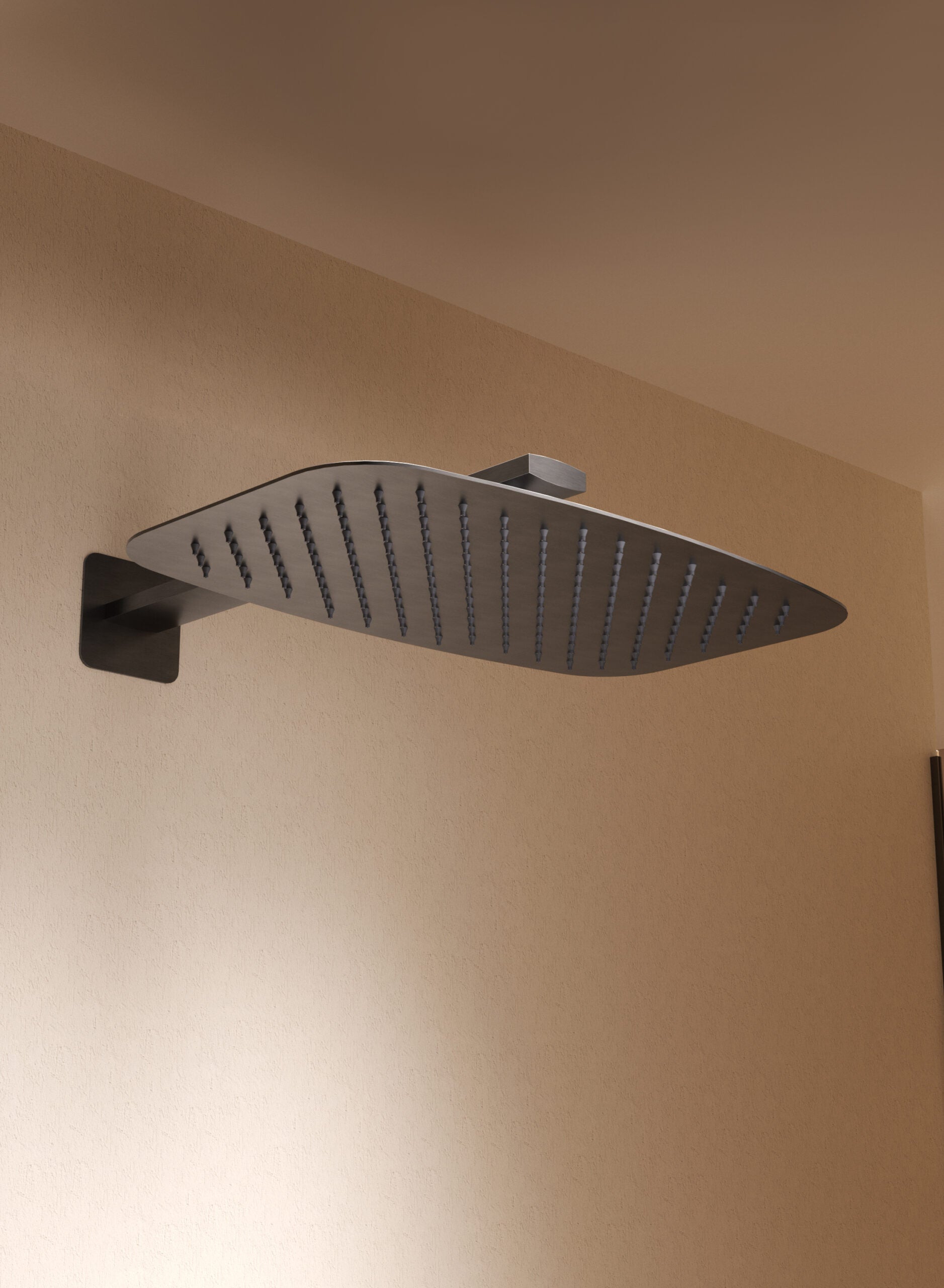 Firenze Brushed Gold Concealed Thermostatic Shower Set, view 3