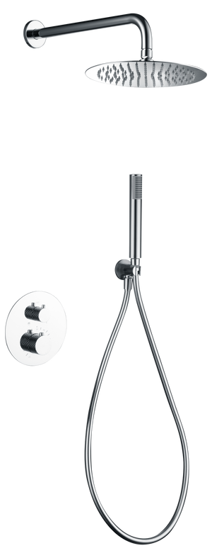 Chrome Thermostatic Shower Set Built-In Design, view 2