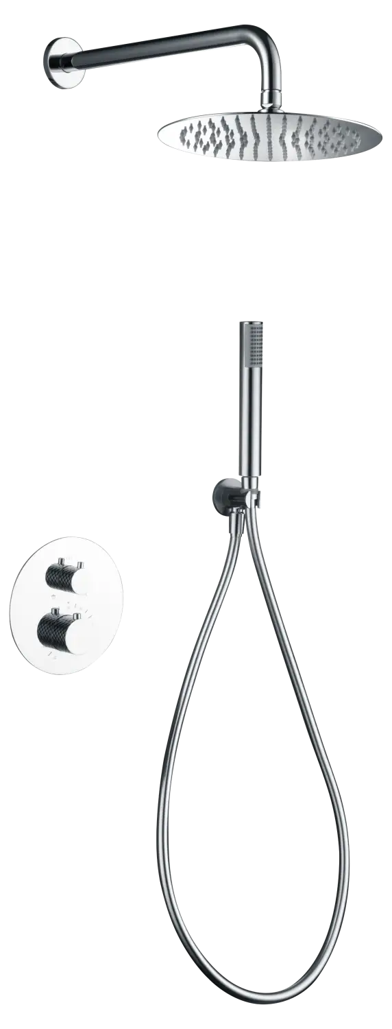 Conjunto Ducha Termostático Empotrado Génova