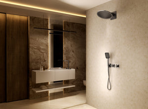 Inari Chrome Concealed Thermostatic Shower Set, view 6