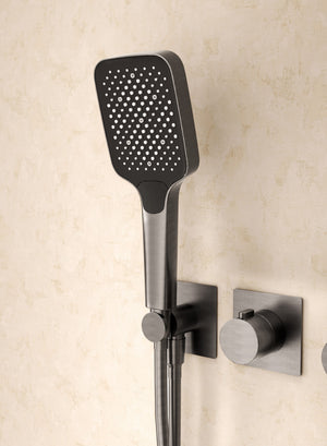 Inari Chrome Concealed Thermostatic Shower Set, view 3
