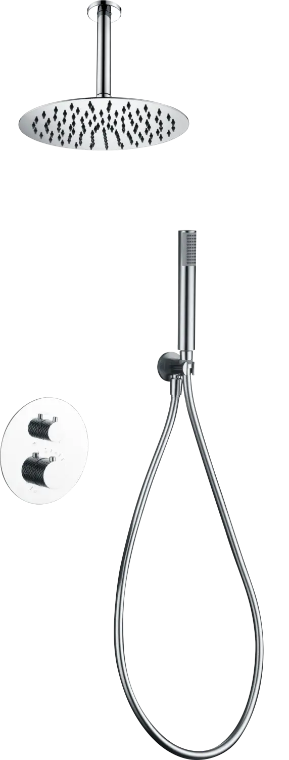 Conjunto Ducha Termostático Empotrado Piamonte