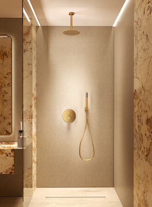 Palau Chrome Concealed Thermostatic Shower Set, view 5