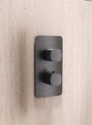 Firenze – Sassari Chrome Concealed Thermostatic Shower Set, view 3