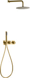 Conjunto Ducha Termostático Empotrado Tíbet Oro Cepillado - Shower Set