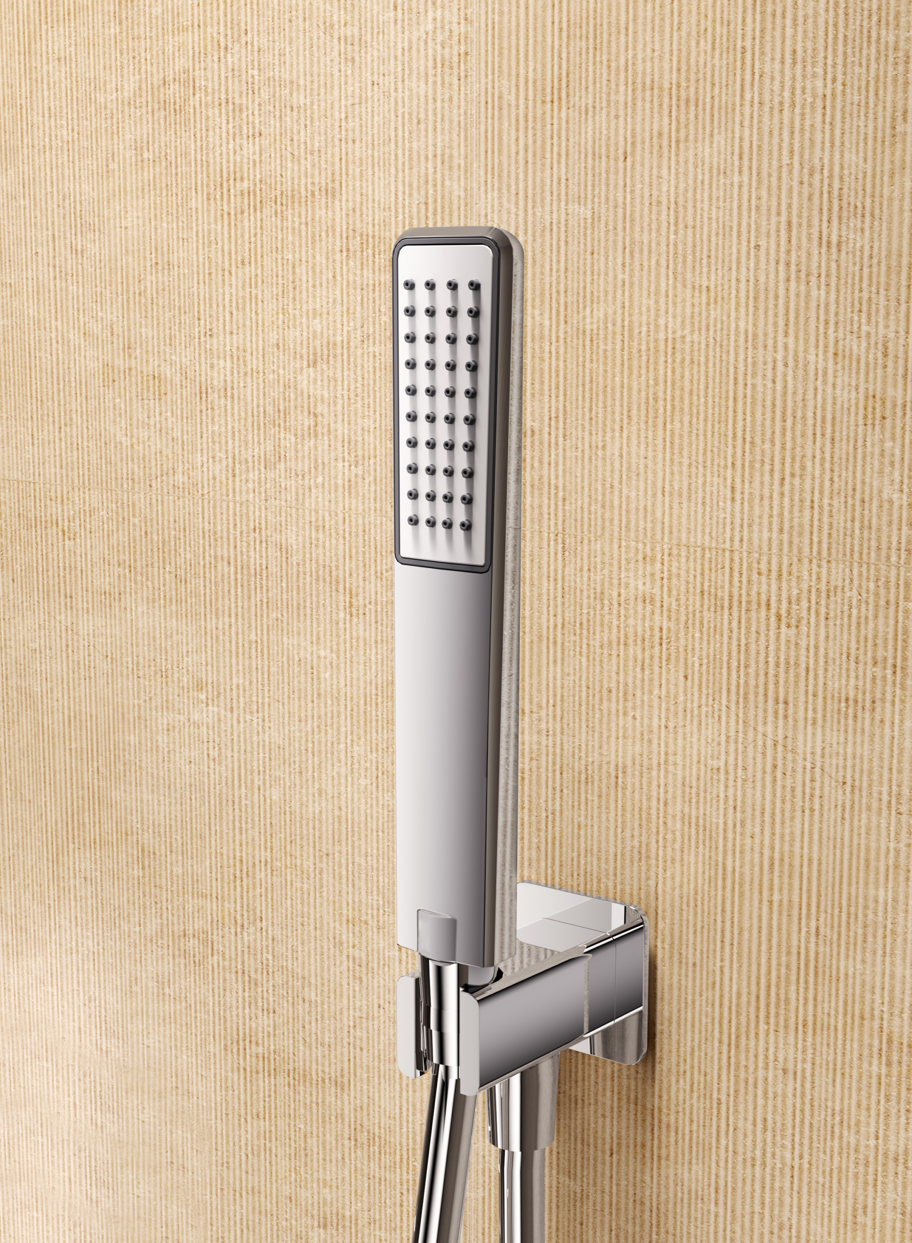 Toscana Brushed Gold Concealed Thermostatic Shower Set, view 6
