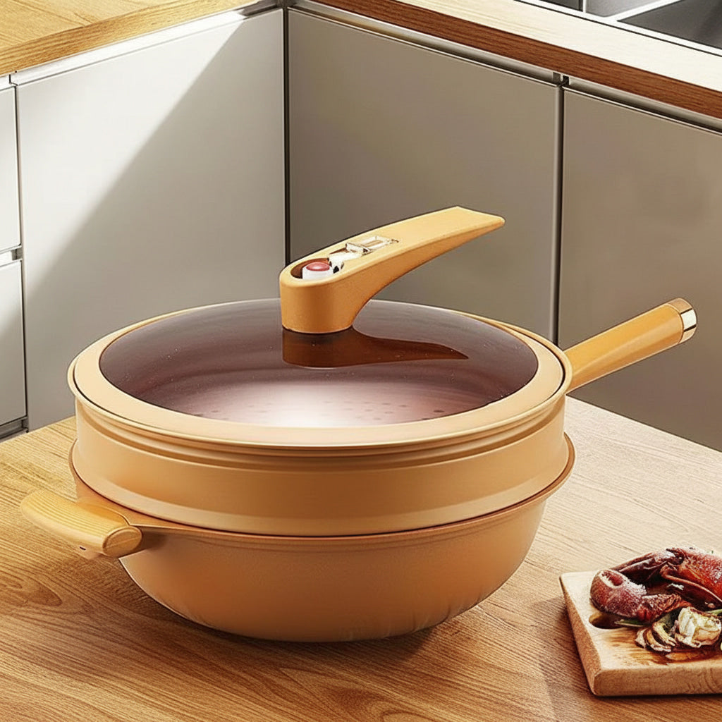 Multi Functional Non Stick Thick Aluminum Pan Pot