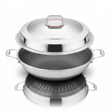 Double Sided Stainless Steel Non Stick Pan