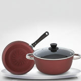 3 Piece Non Stick Pan Pot Wok Cookware Set