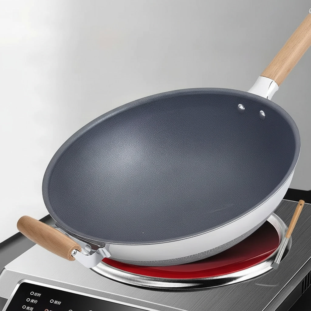Non Stick Round Bottom Ear Steaming Cover Lid Pan