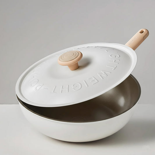 Cooker Uncoated Non Stick Aluminum Steam Frying Pan