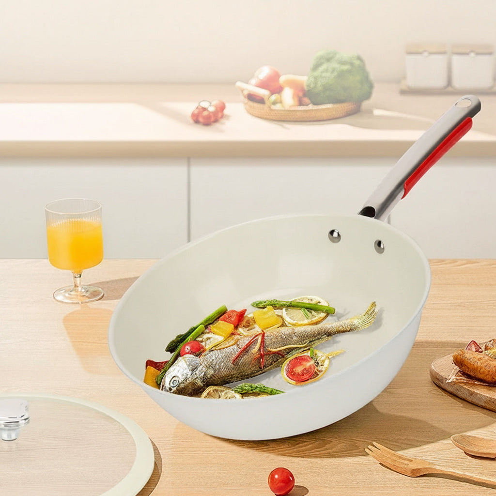 Modern Non Stick Glass Lid Frying Pan