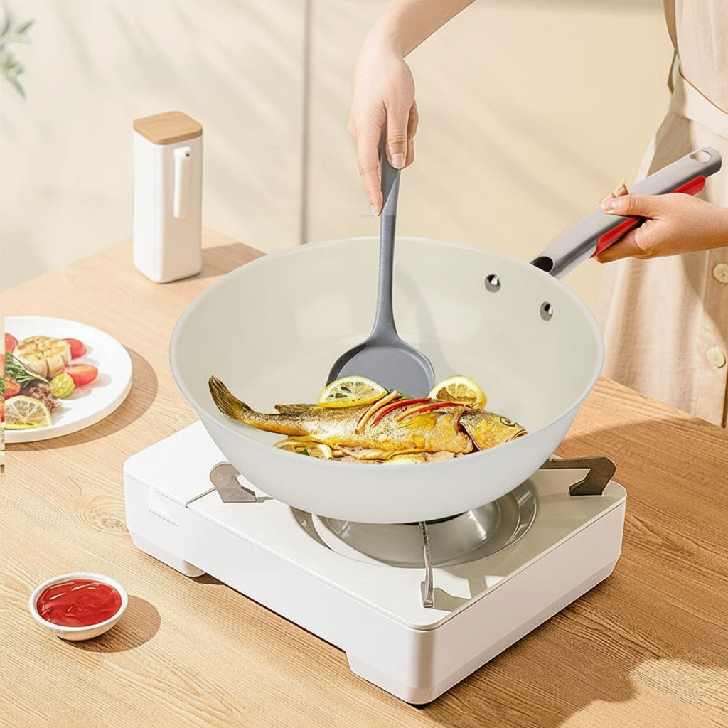 Modern Non Stick Glass Lid Frying Pan