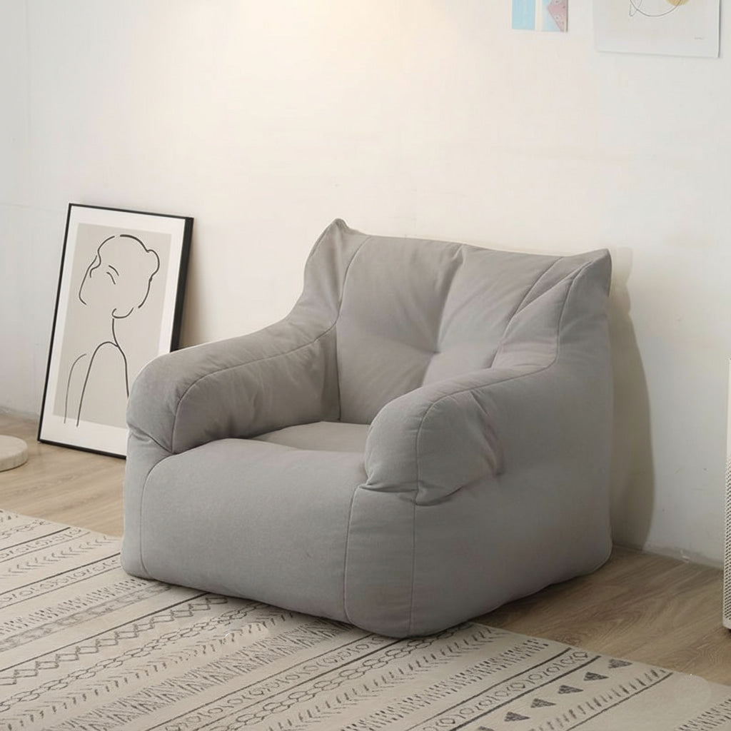 Modern Lightweight Stripe Bean Bag Chair