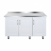 100cm three-door single basin
