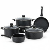 10 Pieces Aluminum Non Stick Pot Frying Pan Cookware Set