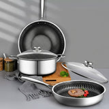 3 Piece Stainless Steel Non Stick Cookware Set