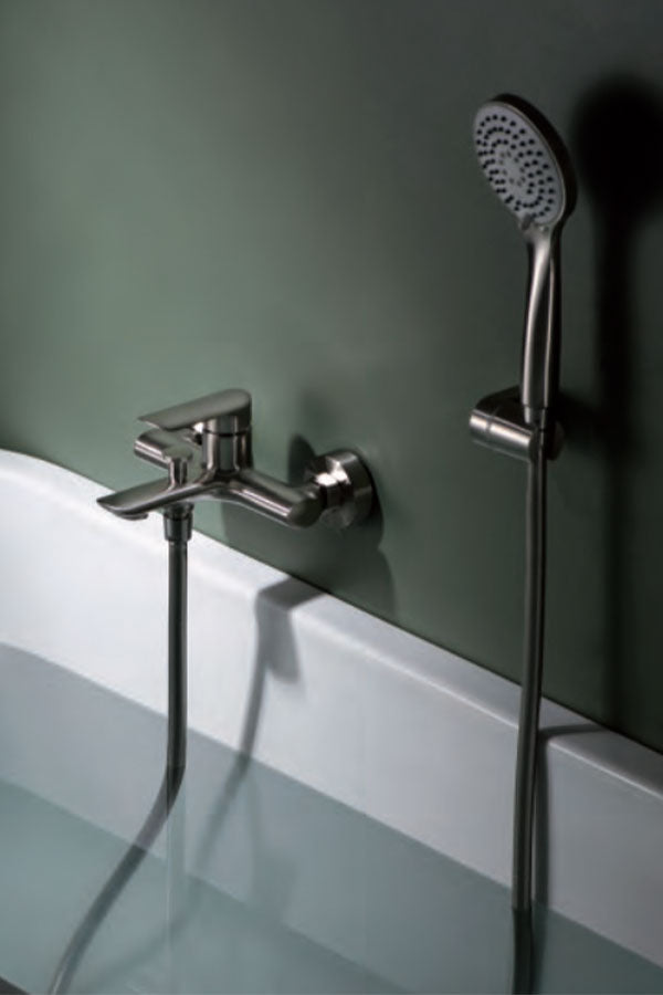 Ural Bathroom Shower Faucet in Brushed Nickel, view 2