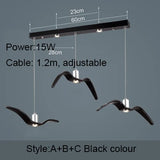 Nordic Seagull Led Birds Chandelier Ceiling Pendant Lamp