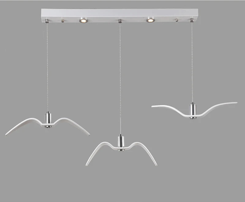 Nordic Seagull Led Birds Chandelier Ceiling Pendant Lamp