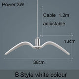 Nordic Seagull Led Birds Chandelier Ceiling Pendant Lamp