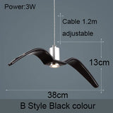 Nordic Seagull Led Birds Chandelier Ceiling Pendant Lamp