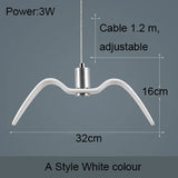 Nordic Seagull Led Birds Chandelier Ceiling Pendant Lamp