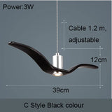Nordic Seagull Led Birds Chandelier Ceiling Pendant Lamp