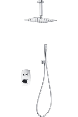 Chrome Thermostatic Built-in Shower Set, view 2