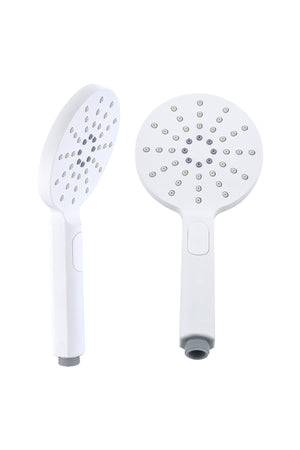 Matte White Shower Handle Modern Minimalist Design, view 2