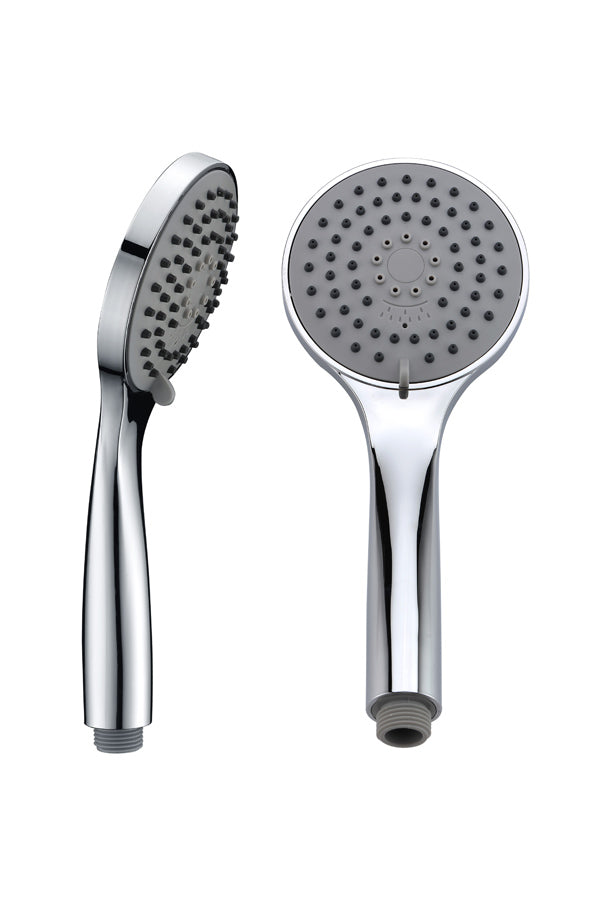 Chrome Shower Handle Set Modern Minimalist Design, view 2