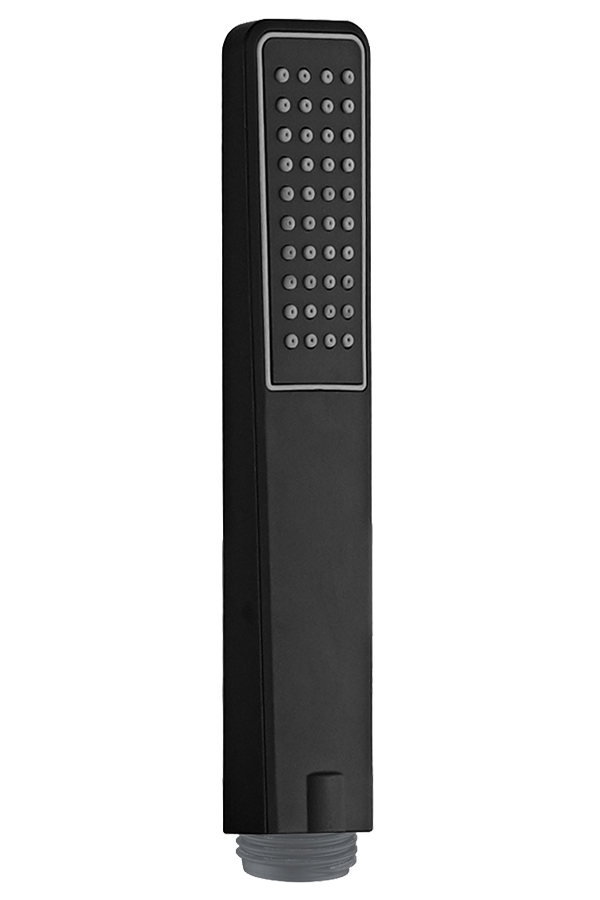 Matte Black Shower Handle Modern Minimalist Design, view 3