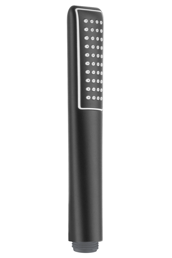 Matte Black Shower Handle Modern Minimalist Design, view 3