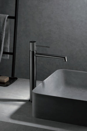Black Gum Metal Single-Lever Basin Mixer Faucet, view 3