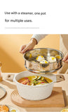 4 Piece Non Stick Cookware Frying Pan Soup Pot Set