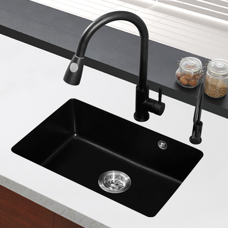 Stone Single Bowl One Piece Kitchen Sink