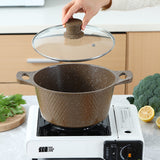 10 Piece Stone Aluminum Cast Non Stick Cookware Set