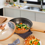 Micro Pressure Clay Titanium Non Stick Steamer Pan