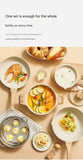 4 Piece Non Stick Cookware Frying Pan Soup Pot Set