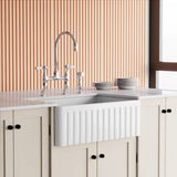 Vintage Ceramic Single Bowl Under Mount Sink