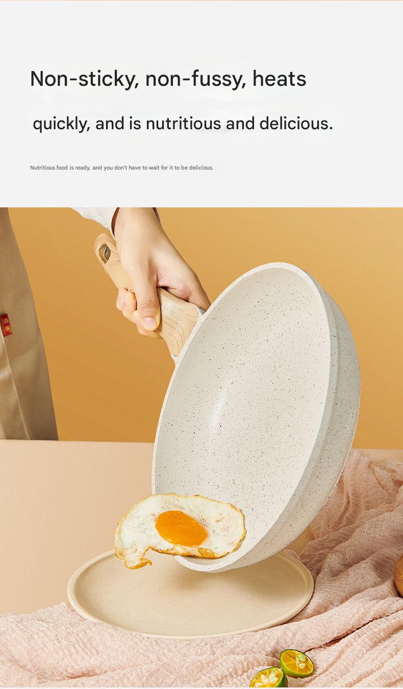 4 Piece Non Stick Cookware Frying Pan Soup Pot Set
