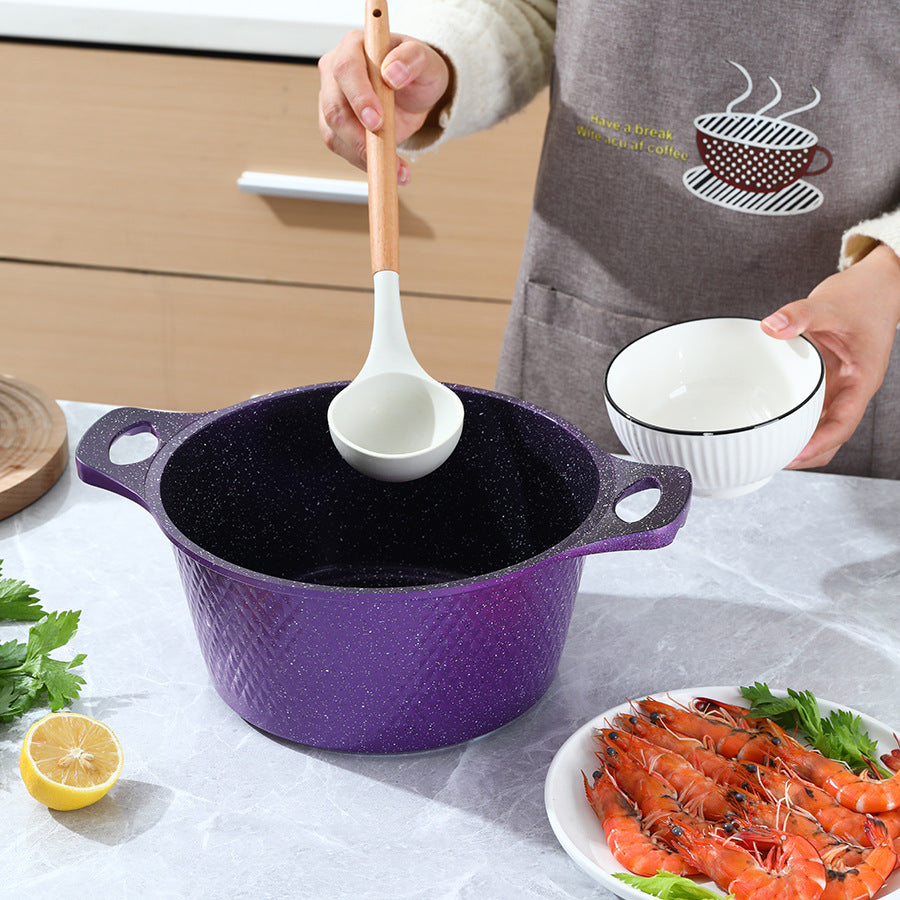 10 Piece Stone Aluminum Cast Non Stick Cookware Set