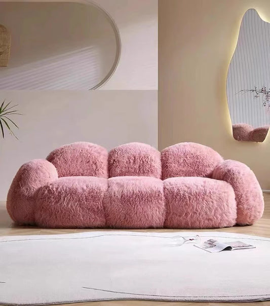 Modern Plush Nordic Minimalist Compressed Sofa