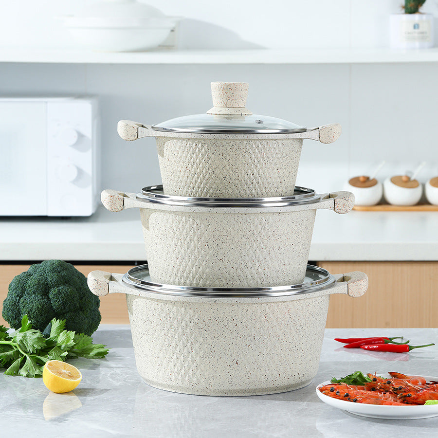 6-10 Piece Aluminum Non Stick Pot Frying Pan Cookware Set