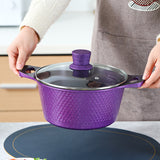 10 Piece Stone Aluminum Cast Non Stick Cookware Set