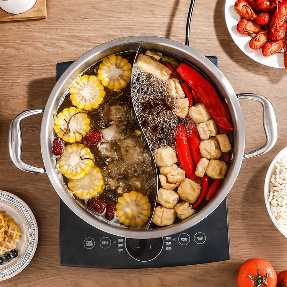 3 Layer Stainless Steel Glass Lid Duck Pot