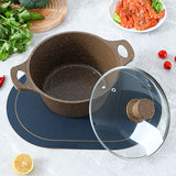 10 Piece Stone Aluminum Cast Non Stick Cookware Set