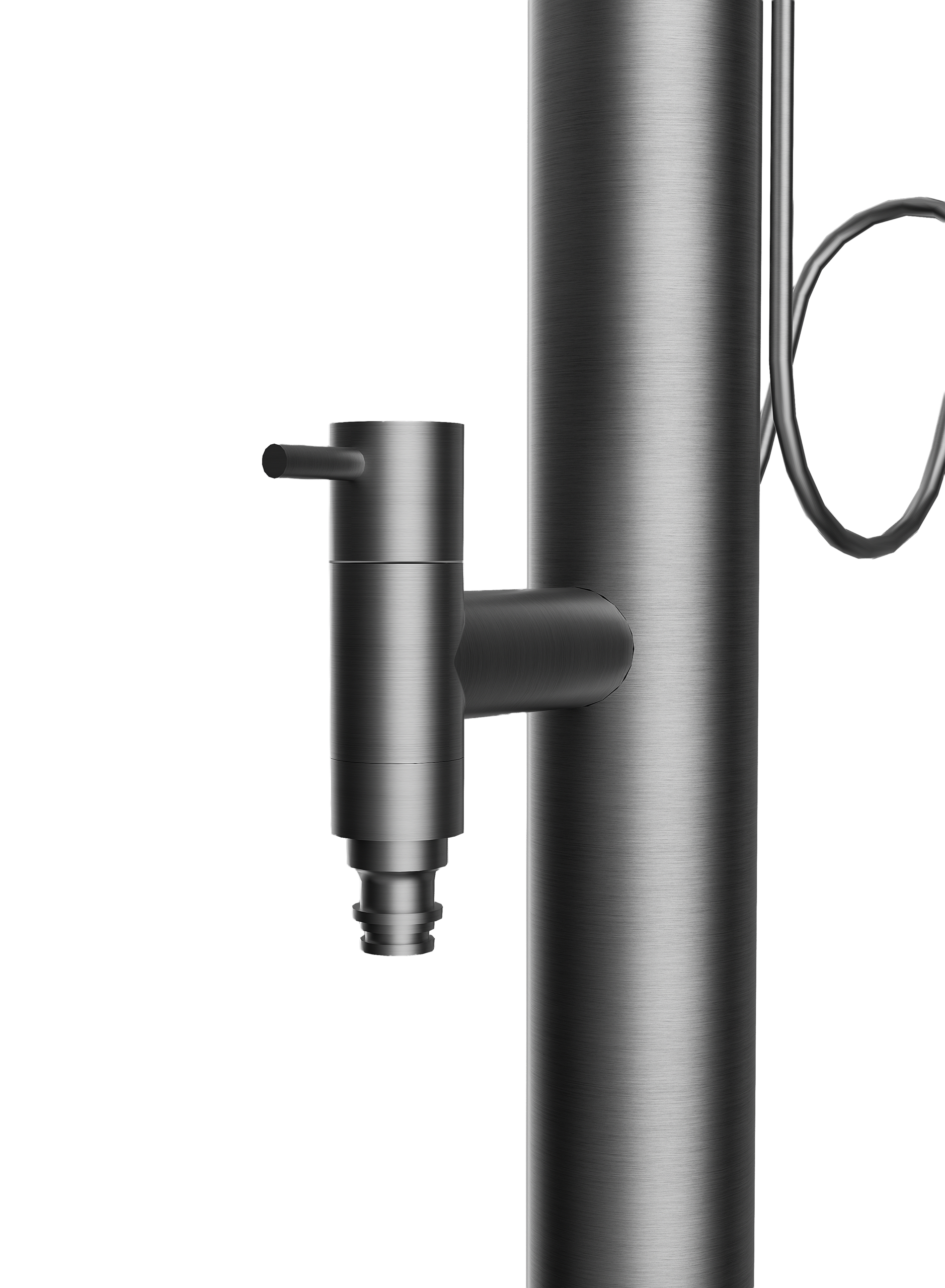 Denali Matte Black Garden Standpipe Tap in 316 Stainless Steel PJD001/AC, main product view