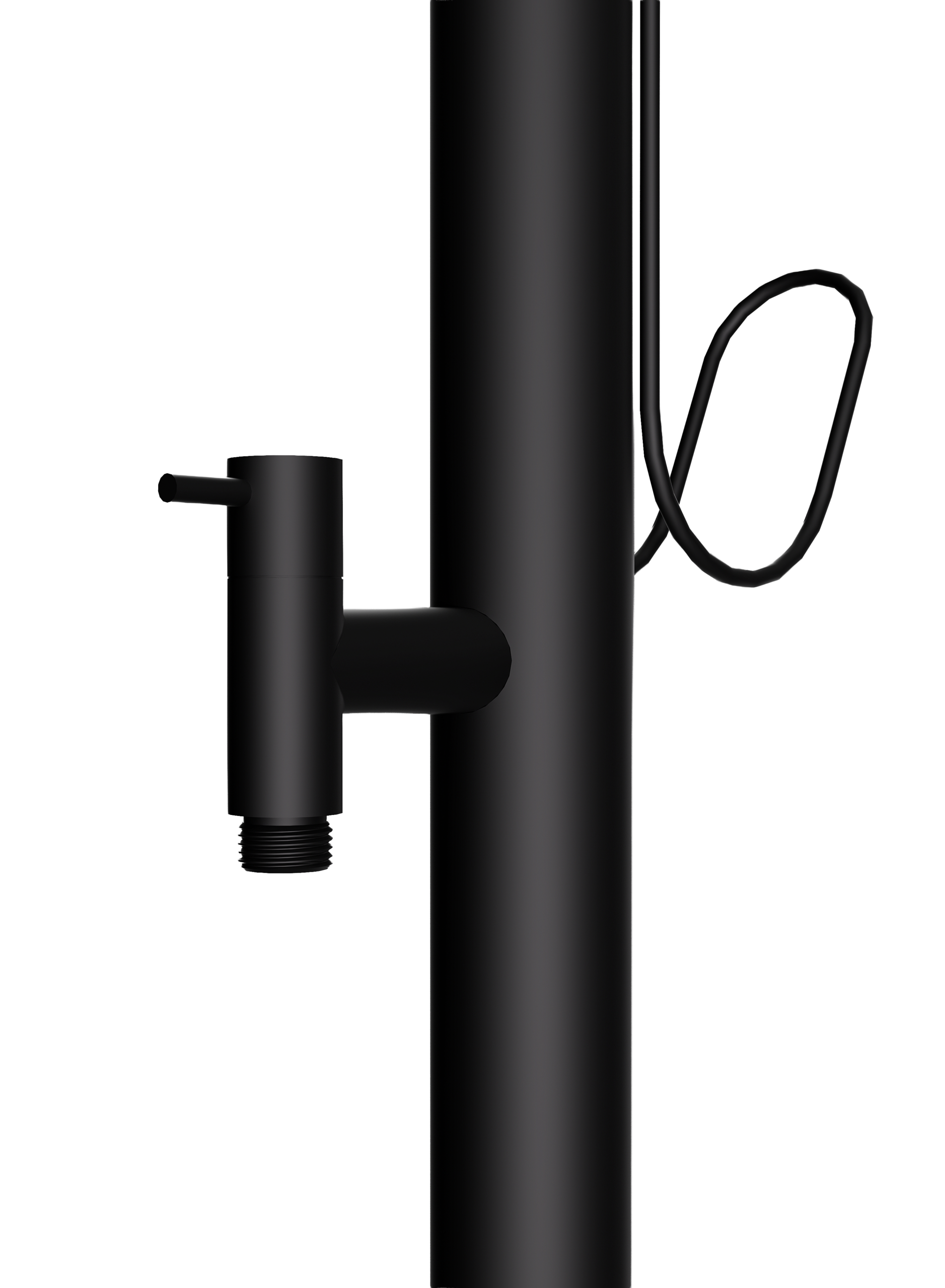 Denali Matte Black Garden Standpipe Tap in 316 Stainless Steel PJD001/ANG, view 3