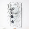 Metal Hanging Pot Lid Rack Kitchen Storage Organizer - Silver - Kitchen Essentials